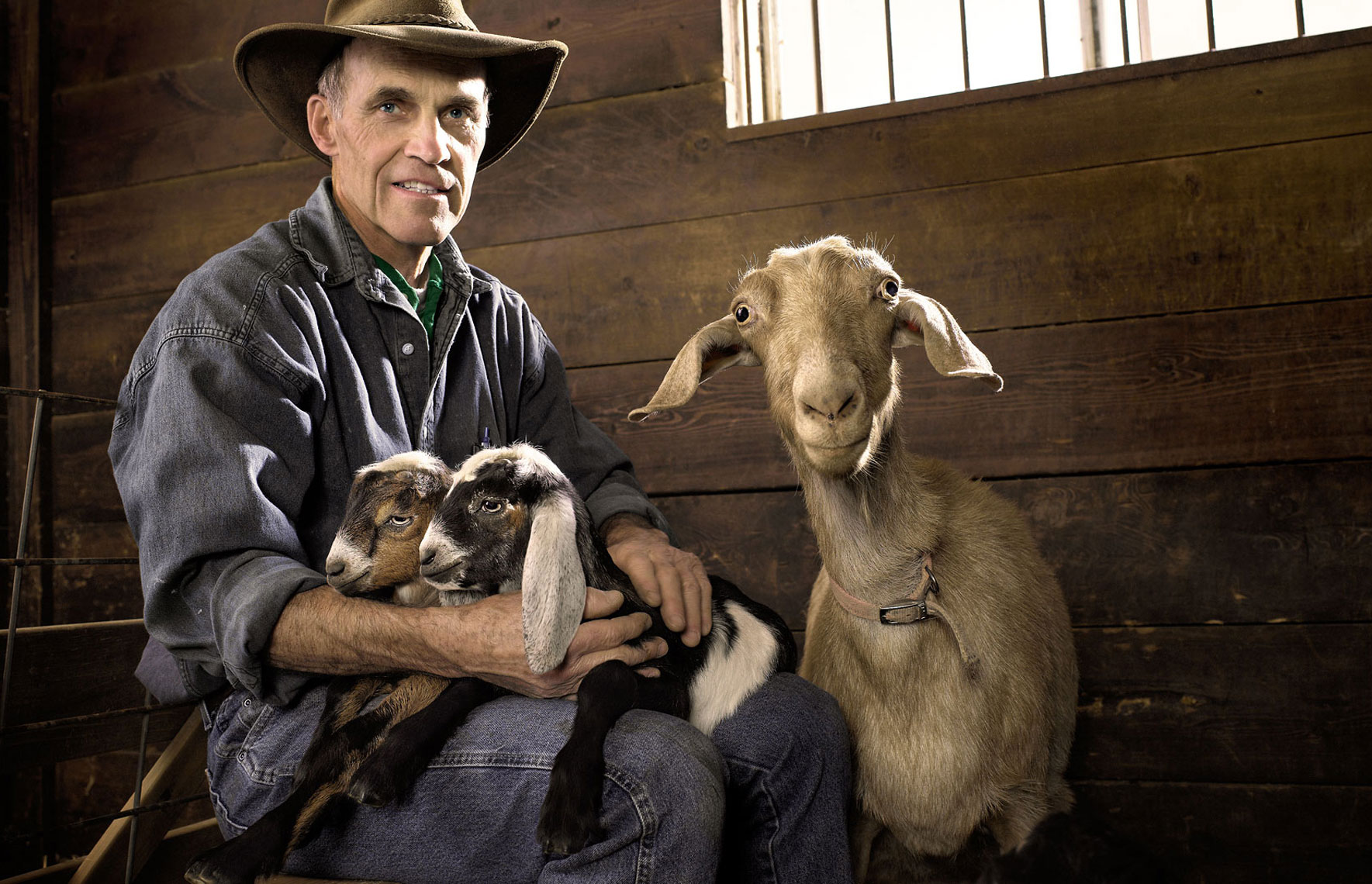 Goat farmer Charles Bauer for Beginning Farmer Org